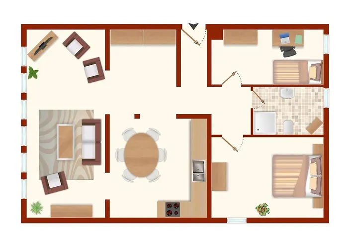 Appartamento Hafen 13 Hafenblick 3 *